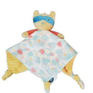 MARY MEYER Baby Plush Lovey Security Blanket Lil Hero Superhero Knotted Corners